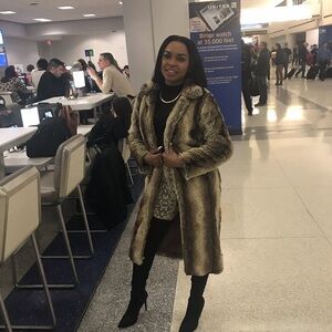 Fashion Nova Brown Teddy Jacket